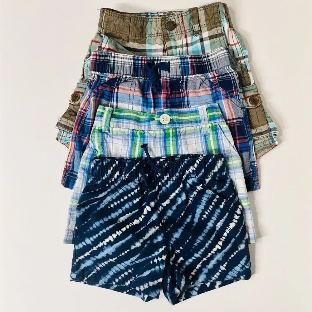 Four Pairs Of Boys Shorts   Sz 12m   GUC